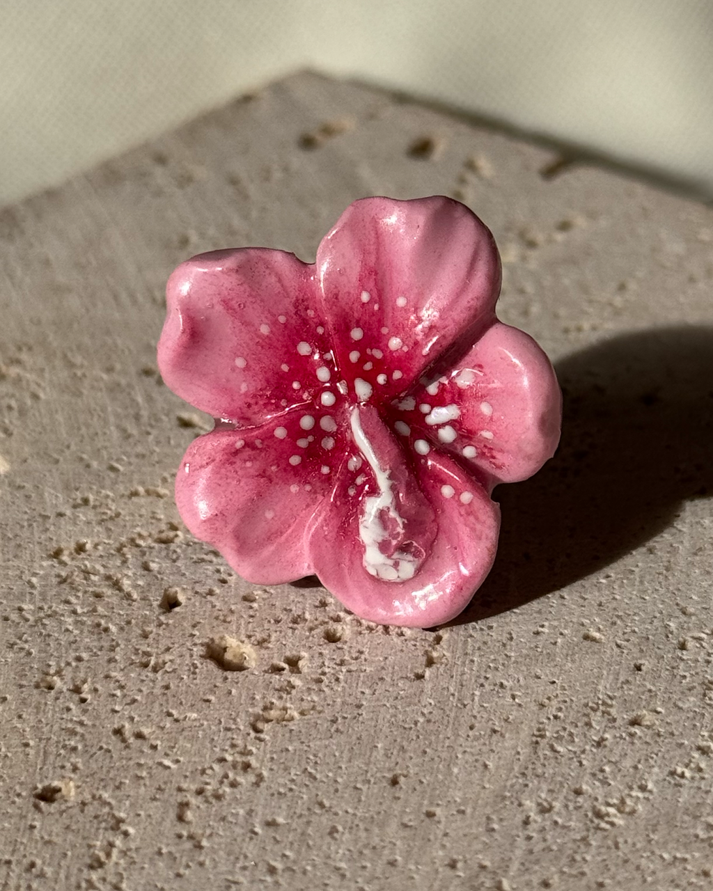 Hibiscus Gyűrű - Baby pink
