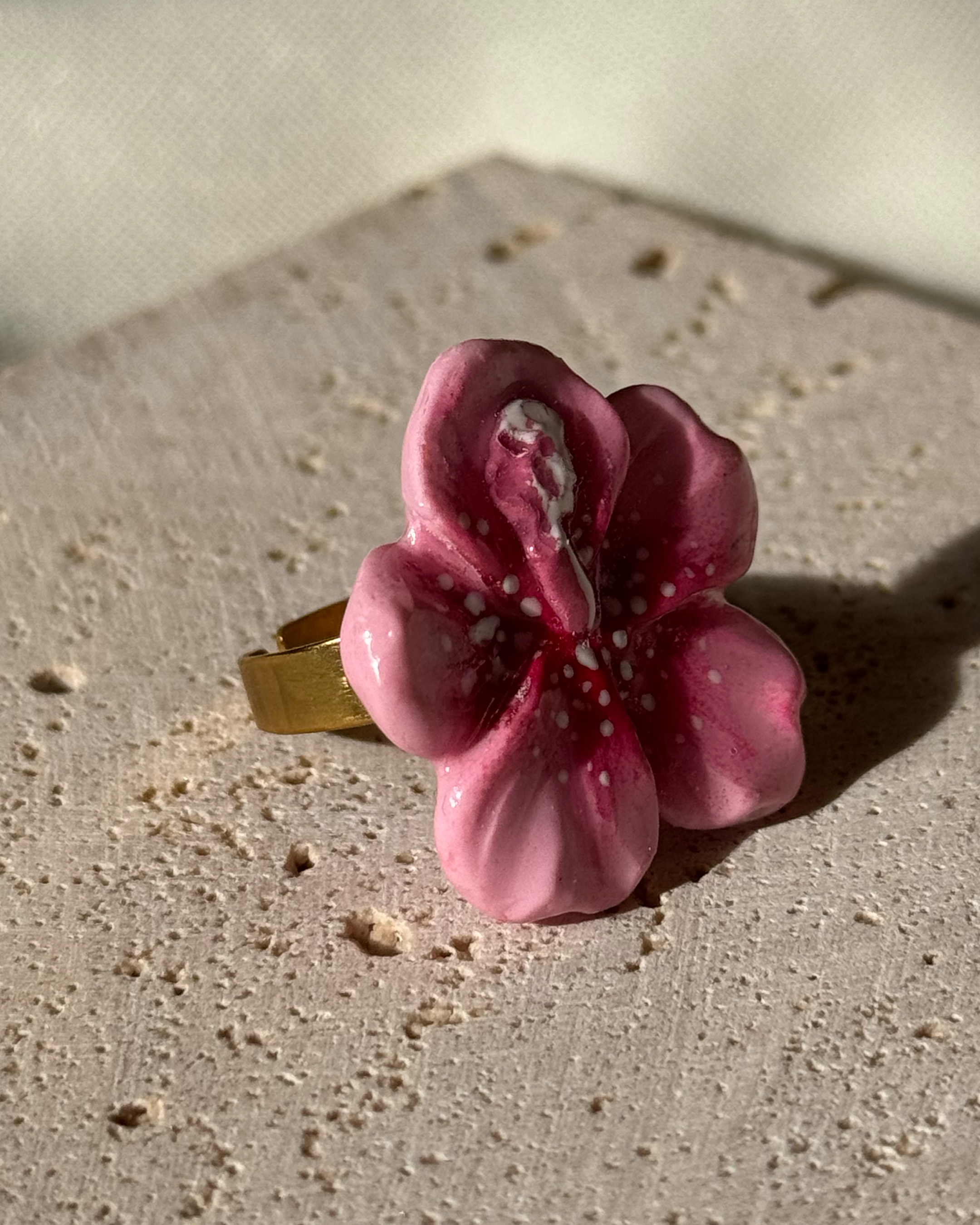 Hibiscus Gyűrű - Baby pink